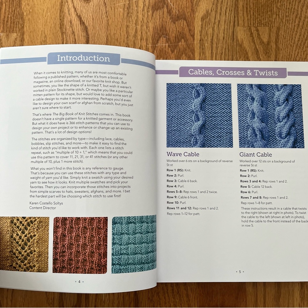 NWT "The Big Book of Knit Stitches" Comprehensive Pattern Book - Picture 11 of 16